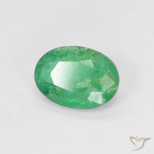9,17 ctw natürlicher Brillantes Grün Smaragd, Oval, SI