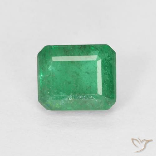 0.59ct Natürlicher hellgrün Smaragd, Smaragdschliff, SI