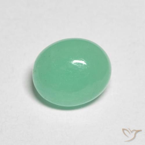 1.14ct Natürlicher Mittelgrün Smaragd, Oval, Lichtdurchlässig