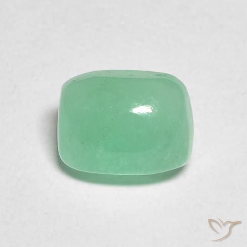 0.87ct Natürlicher hellgrün Smaragd, Kissen, Lichtdurchlässig