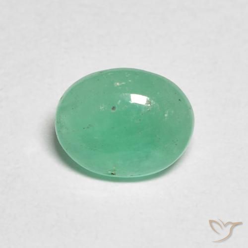0.83ct Natürlicher Farngrün Smaragd, Oval, Lichtdurchlässig
