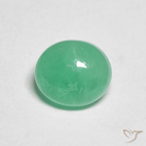 1.17ct Natürlicher Mittelgrün Smaragd, Oval, Lichtdurchlässig