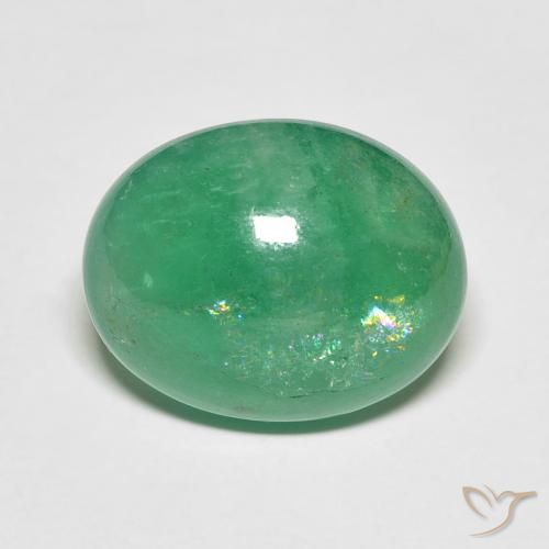 8.05ct Natürlicher hellgrün Smaragd, Oval, Lichtdurchlässig
