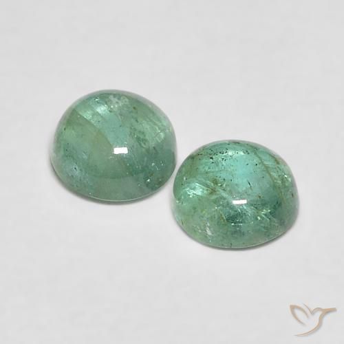 0.64 ct natürliche hellgrün Smaragd-Edelsteine, Runden, Transparent