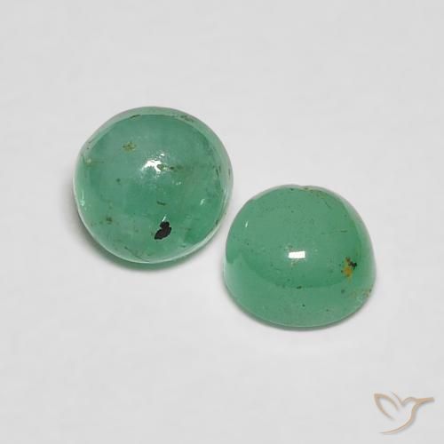 0.63 ct natürliche hellgrün Smaragd-Edelsteine, Runden, Transparent