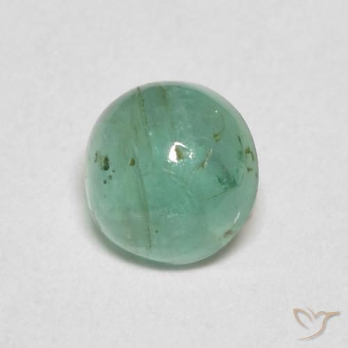 0.44ct Natürlicher Helles Smaragdgrün Smaragd, Runden, Transparent, Photo A