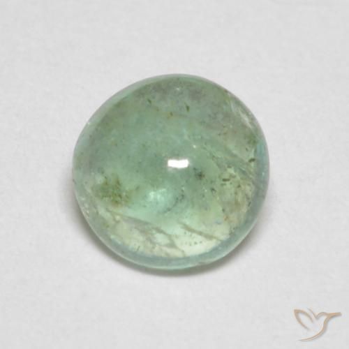 0.41ct Natürlicher Sehr helles Gelbgrün Smaragd, Runden, Transparent