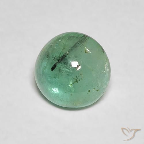 0.40ct Natürlicher hellgrün Smaragd, Runden, Transparent