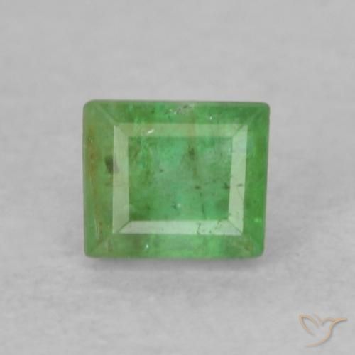 0.20ct Natürlicher Mittelgrün Smaragd, Baguette, SI