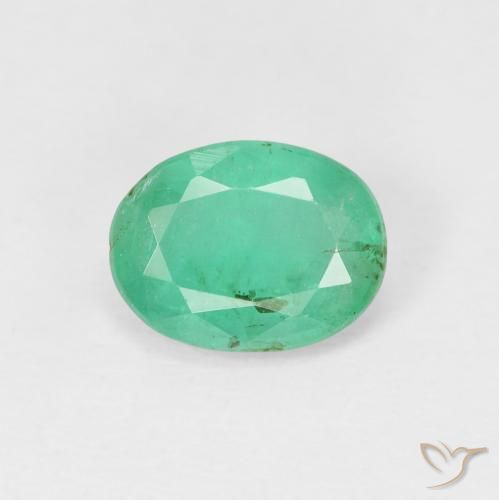 1.28ct Natürlicher Mittelgrün Smaragd, Oval, VS-SI
