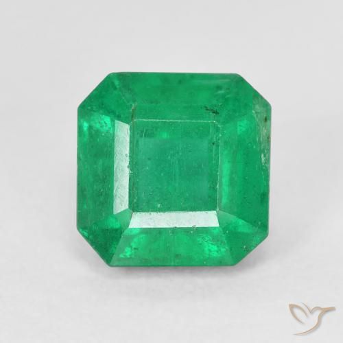 2.39ct Natürlicher hellgrün Smaragd, Smaragdschliff, VS
