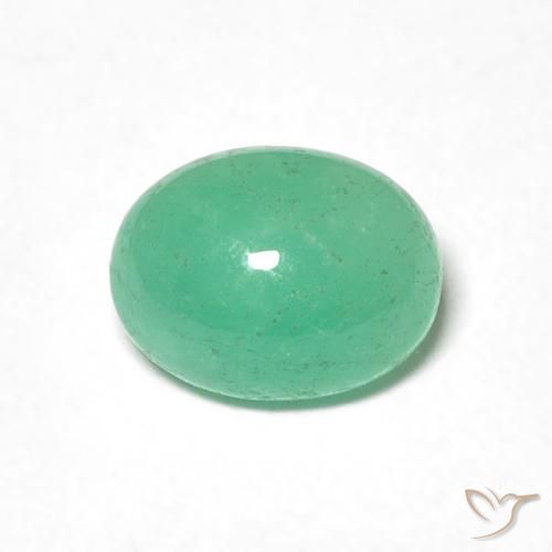 0.90ct Natürlicher Mittelgrün Smaragd, Oval, Lichtdurchlässig