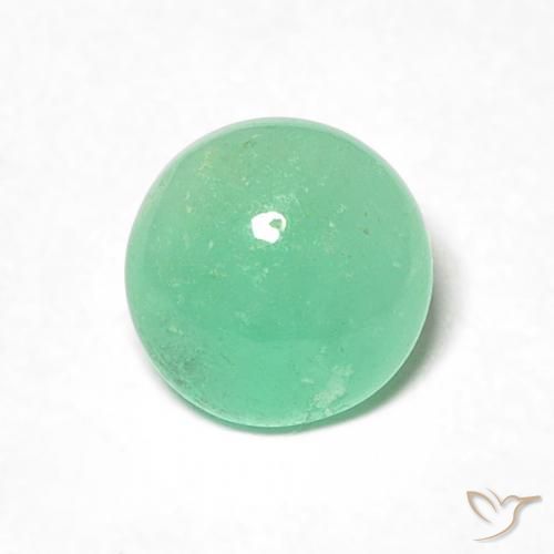 0.70ct Natürlicher Helles Mintgrün Smaragd, Runden, Lichtdurchlässig