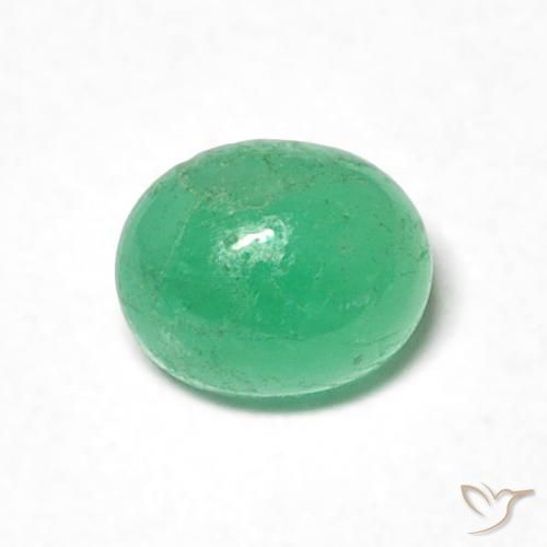 0.48ct Natürlicher Pistaziengrün Smaragd, Oval, Lichtdurchlässig