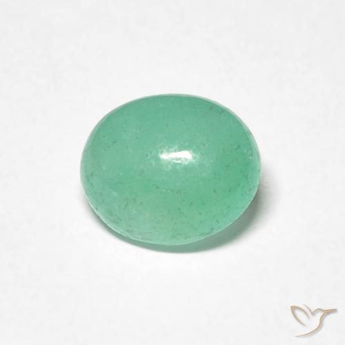 0.89ct Natürlicher hellgrün Smaragd, Oval, Lichtdurchlässig