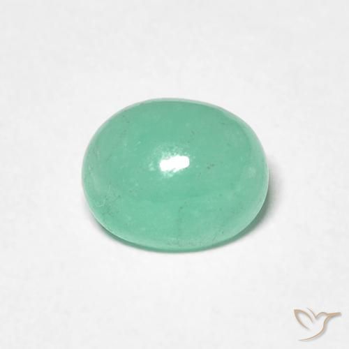 1.11ct Natürlicher Pistaziengrün Smaragd, Oval, Lichtdurchlässig