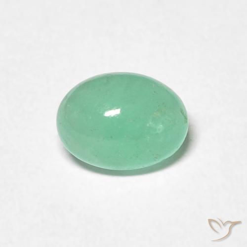 0.72ct Natürlicher Pistaziengrün Smaragd, Oval, Lichtdurchlässig