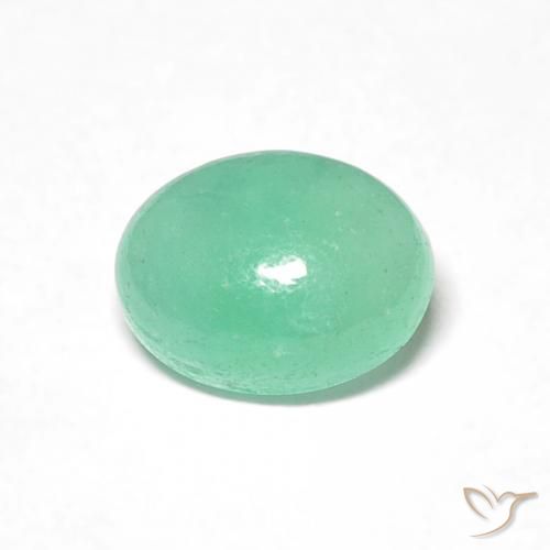 0.69ct Natürlicher Pistaziengrün Smaragd, Oval, Lichtdurchlässig