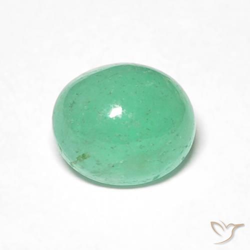 0.98ct Natürlicher hellgrün Smaragd, Oval, Lichtdurchlässig