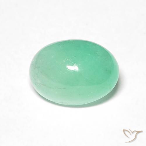 0.83ct Natürlicher hellgrün Smaragd, Oval, Lichtdurchlässig, Photo A