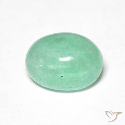 0.90ct Natürlicher hellgrün Smaragd, Oval, Lichtdurchlässig