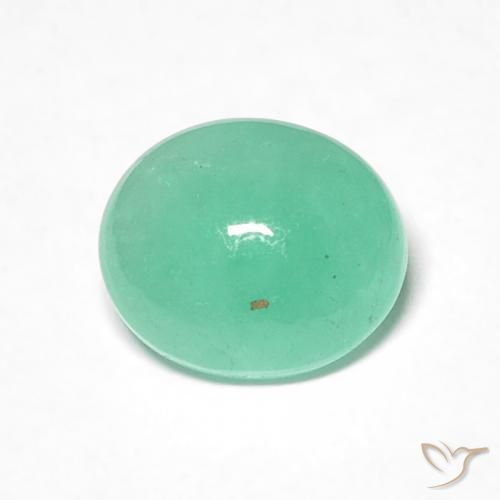 0.97ct Natürlicher Farngrün Smaragd, Oval, Lichtdurchlässig