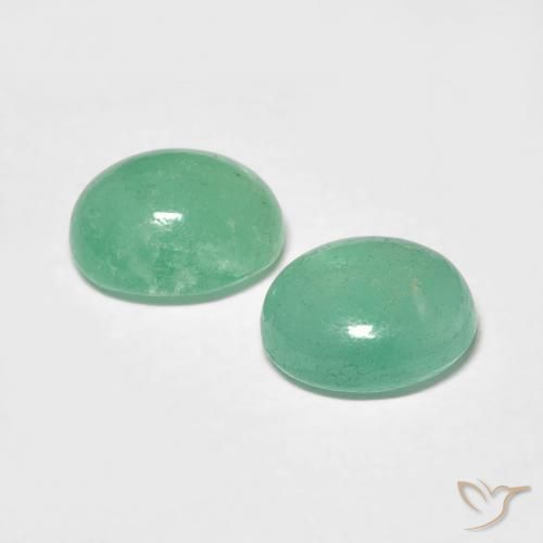 1.48 ct natürliche Pistaziengrün Smaragd-Edelsteine, Oval, Lichtdurchlässig
