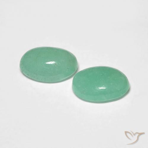 1.01 ct natürliche Pistaziengrün Smaragd-Edelsteine, Oval, Lichtdurchlässig