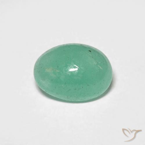 0.75ct Natürlicher hellgrün Smaragd, Oval, Lichtdurchlässig