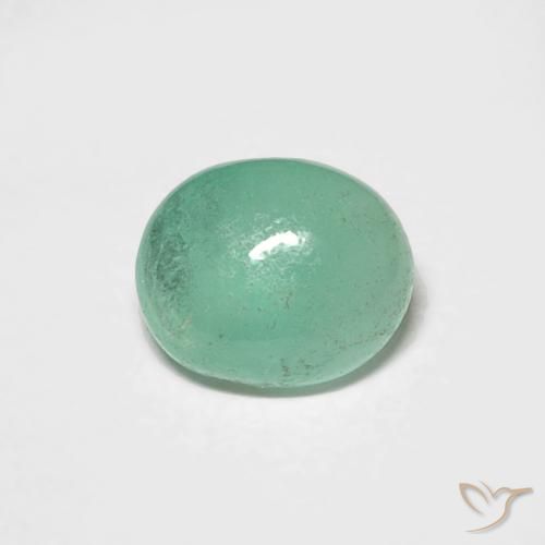 0.67ct Natürlicher Pistaziengrün Smaragd, Oval, Lichtdurchlässig