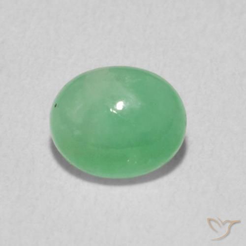 0.78ct Natürlicher hellgrün Smaragd, Oval, Lichtdurchlässig