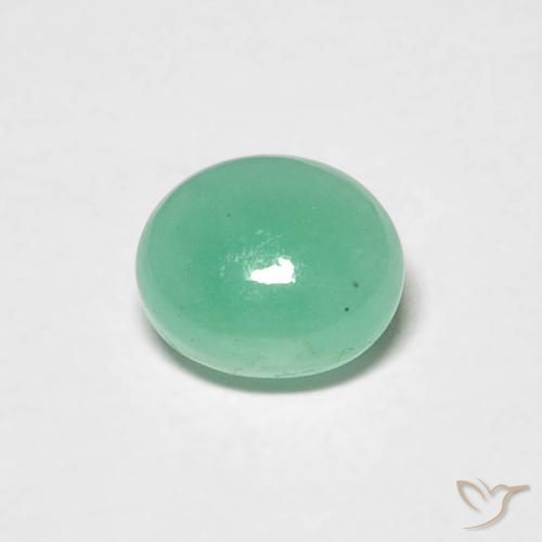 0.75ct Natürlicher Pistaziengrün Smaragd, Oval, Lichtdurchlässig, Photo A