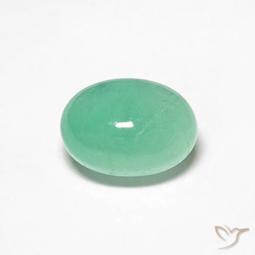 0.57ct Natürlicher Pistaziengrün Smaragd, Oval, Lichtdurchlässig