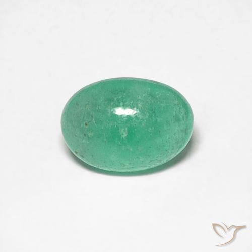 0.46ct Natürlicher hellgrün Smaragd, Oval, Lichtdurchlässig