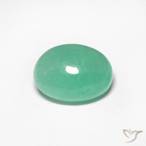 0.56ct Natürlicher hellgrün Smaragd, Oval, Lichtdurchlässig