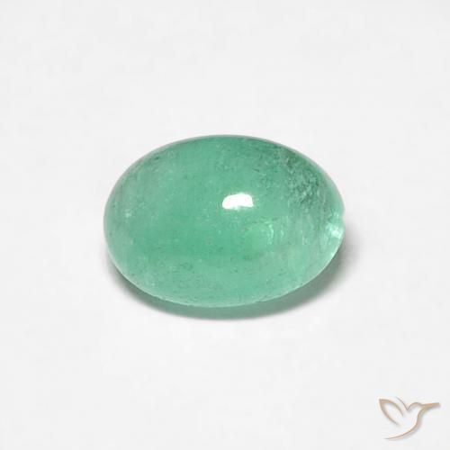 0.53ct Natürlicher hellgrün Smaragd, Oval, Lichtdurchlässig
