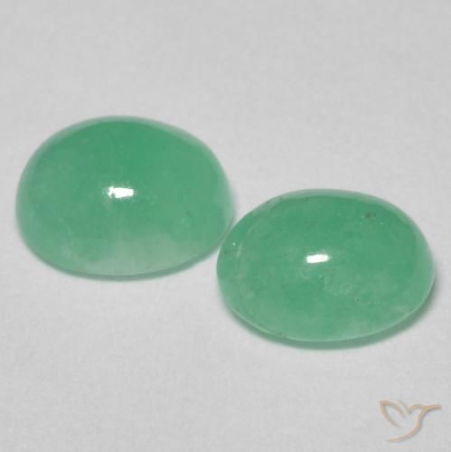 1.25 ct natürliche hellgrün Smaragd-Edelsteine, Oval, Lichtdurchlässig
