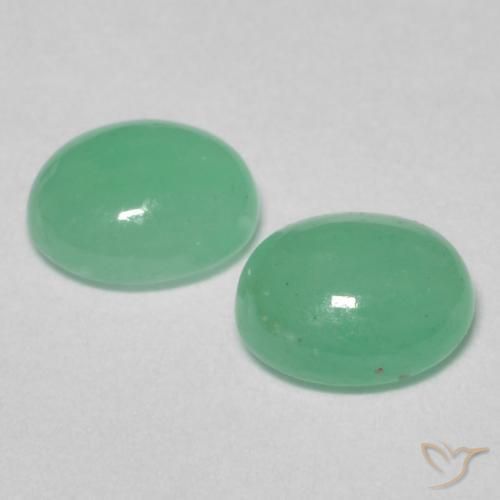 0.89 ct natürliche hellgrün Smaragd-Edelsteine, Oval, Lichtdurchlässig