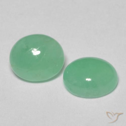 1.11 ct natürliche hellgrün Smaragd-Edelsteine, Oval, Lichtdurchlässig