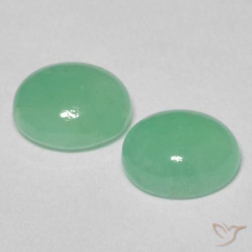 1.11 ct natürliche hellgrün Smaragd-Edelsteine, Oval, Lichtdurchlässig