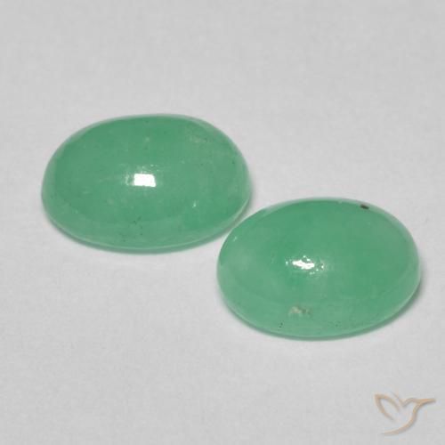 1.79 ct natürliche hellgrün Smaragd-Edelsteine, Oval, Lichtdurchlässig