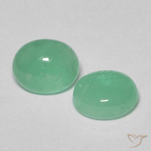 1.15 ct natürliche hellgrün Smaragd-Edelsteine, Oval, Lichtdurchlässig