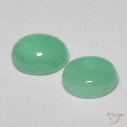 1.15 ct natürliche hellgrün Smaragd-Edelsteine, Oval, Lichtdurchlässig