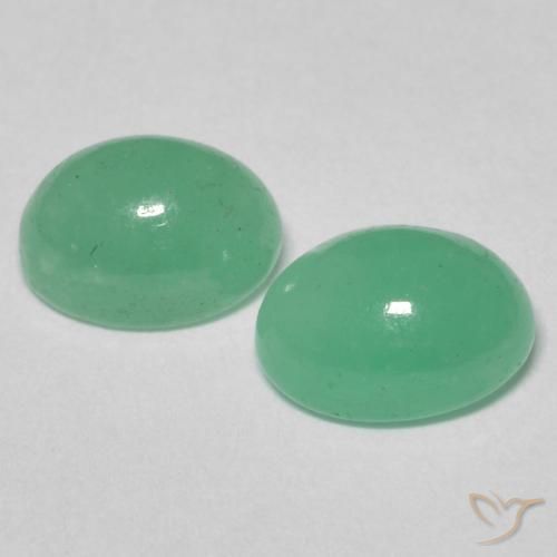 1.89 ct natürliche hellgrün Smaragd-Edelsteine, Oval, Lichtdurchlässig