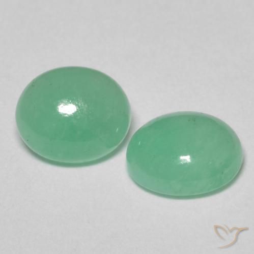 1.31 ct natürliche hellgrün Smaragd-Edelsteine, Oval, Lichtdurchlässig
