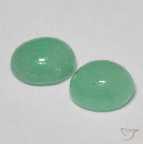 1.14 ct natürliche Pistaziengrün Smaragd-Edelsteine, Oval, Lichtdurchlässig