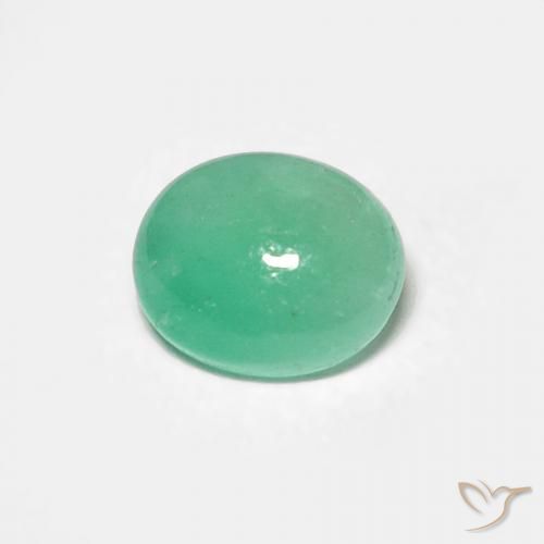 0.54ct Natürlicher hellgrün Smaragd, Oval, Lichtdurchlässig