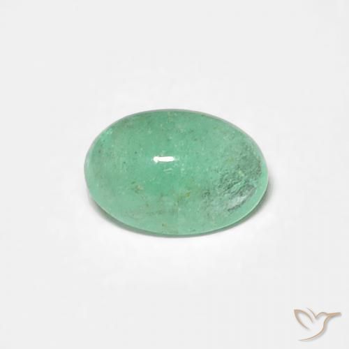 0.39ct Natürlicher hellgrün Smaragd, Oval, Lichtdurchlässig