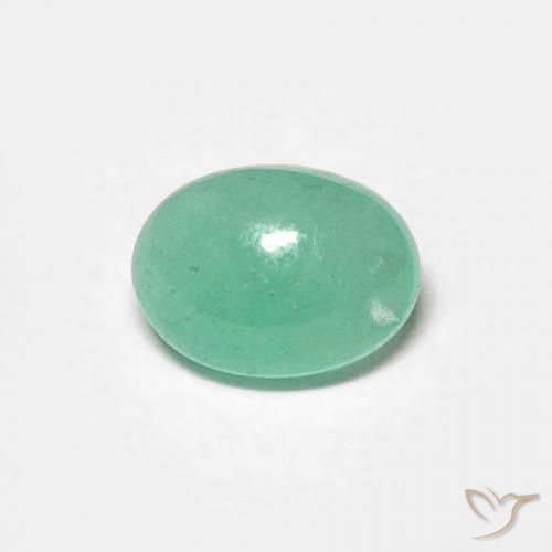 0.52ct Natürlicher hellgrün Smaragd, Oval, Lichtdurchlässig