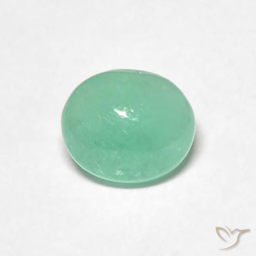 0.53ct Natürlicher hellgrün Smaragd, Oval, Lichtdurchlässig, Photo A
